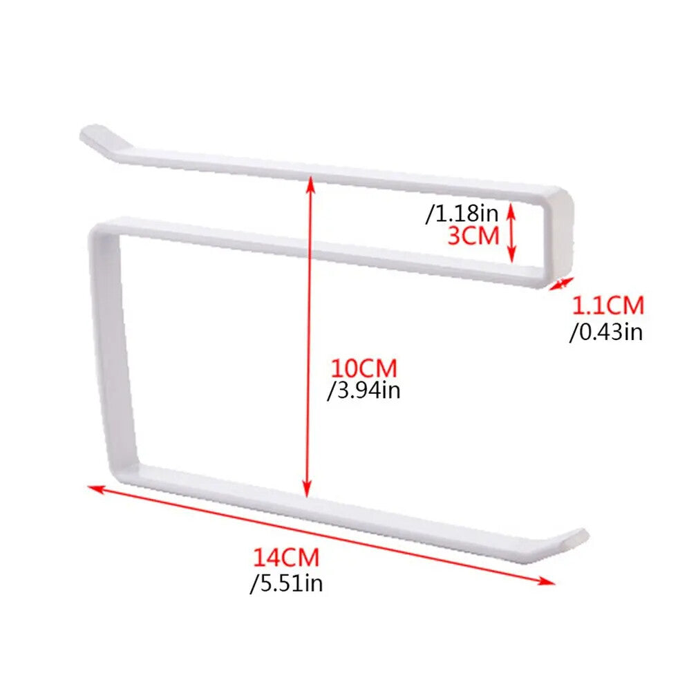 Paper Towel Holder Rack Hanger Kitchen Shelf Organizer Under Cabinet Cup Roll