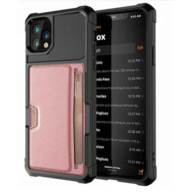Slide Armor Wallet Case Card Slot Holder Cover For iPhone 11
