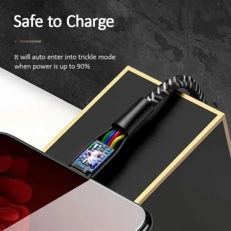 USAMS Smart Braided Micro USB Charger Charging Cable Data Cord Android Samsung - Red