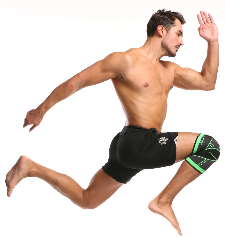 Knee Support, Open-Patella Stabiliser & Fully-Adjustable Neoprene Brace – Sports Injury Protection