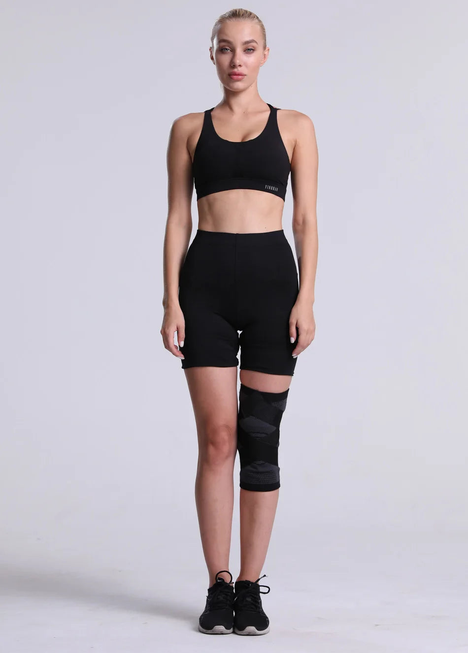 Knee Support, Open-Patella Stabiliser & Fully-Adjustable Neoprene Brace – Sports Injury Protection
