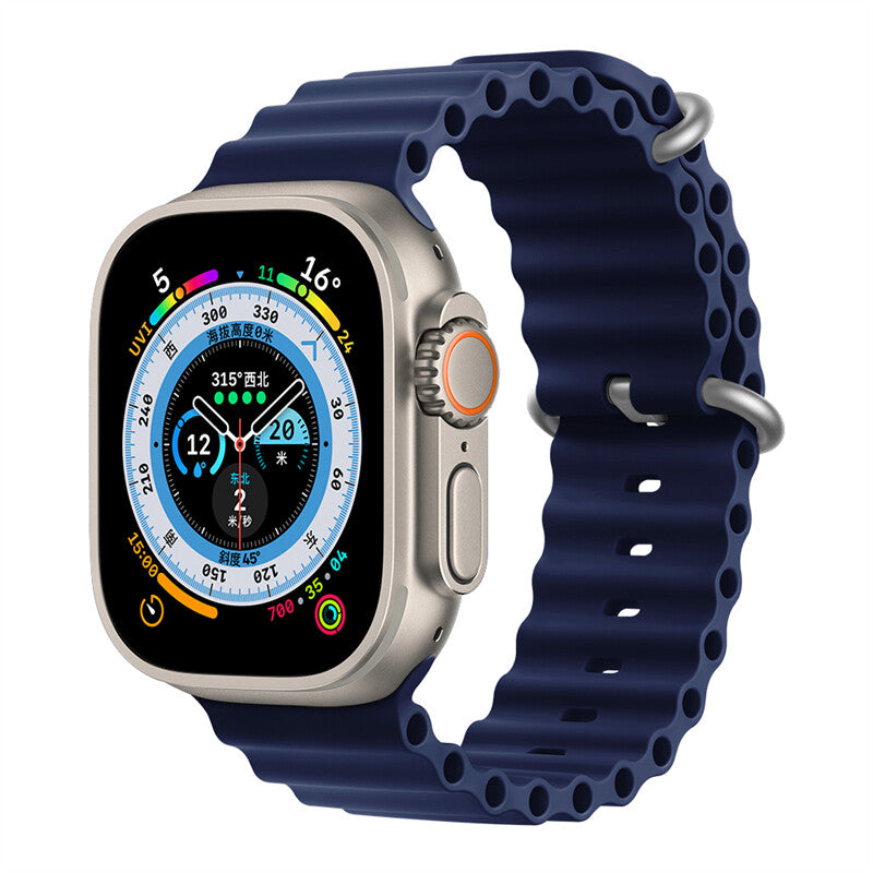Apple Watch Ultra Series Ultra 9 8 7 6 5 4 3 2 SE Ocean Band Strap 42/44/45/49mm
