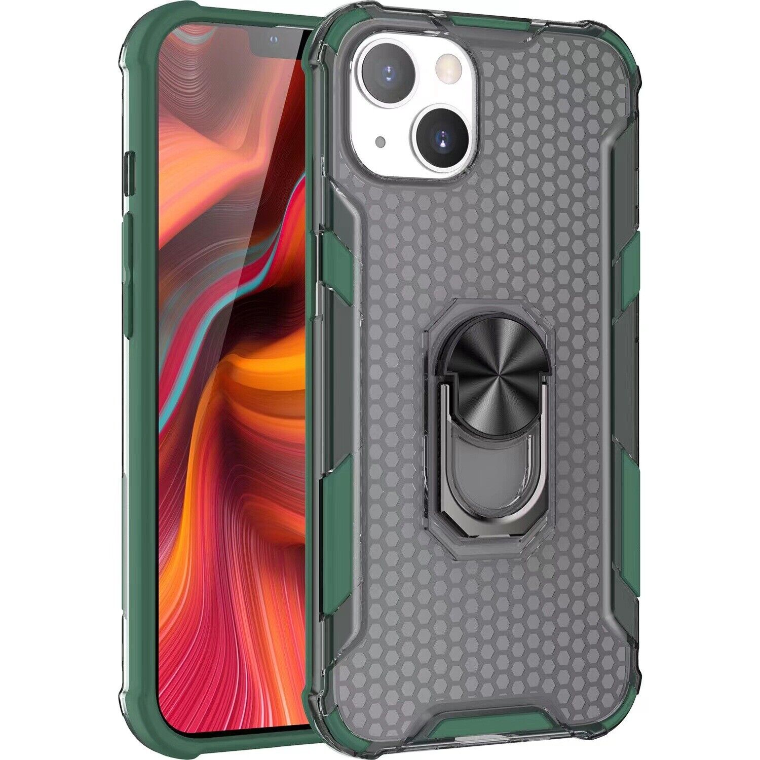 Shockproof Bumper Case Cover Ring Holder Stand For iPhone 12 Mini