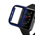 Apple Watch Series 9 8 7 6 5 4 3 Bumper Case Full Coverage Tempered Glass (42mm)
