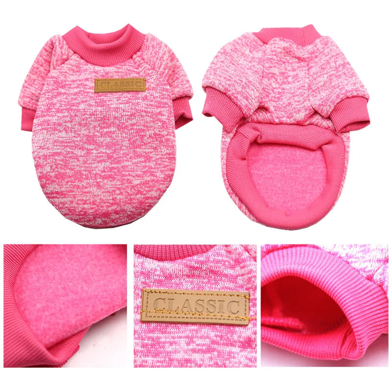 Pet Dog Classic Knitwear Sweater Warm Winter Puppy Pet Coat Soft Sweater Clothing for Small Dogs