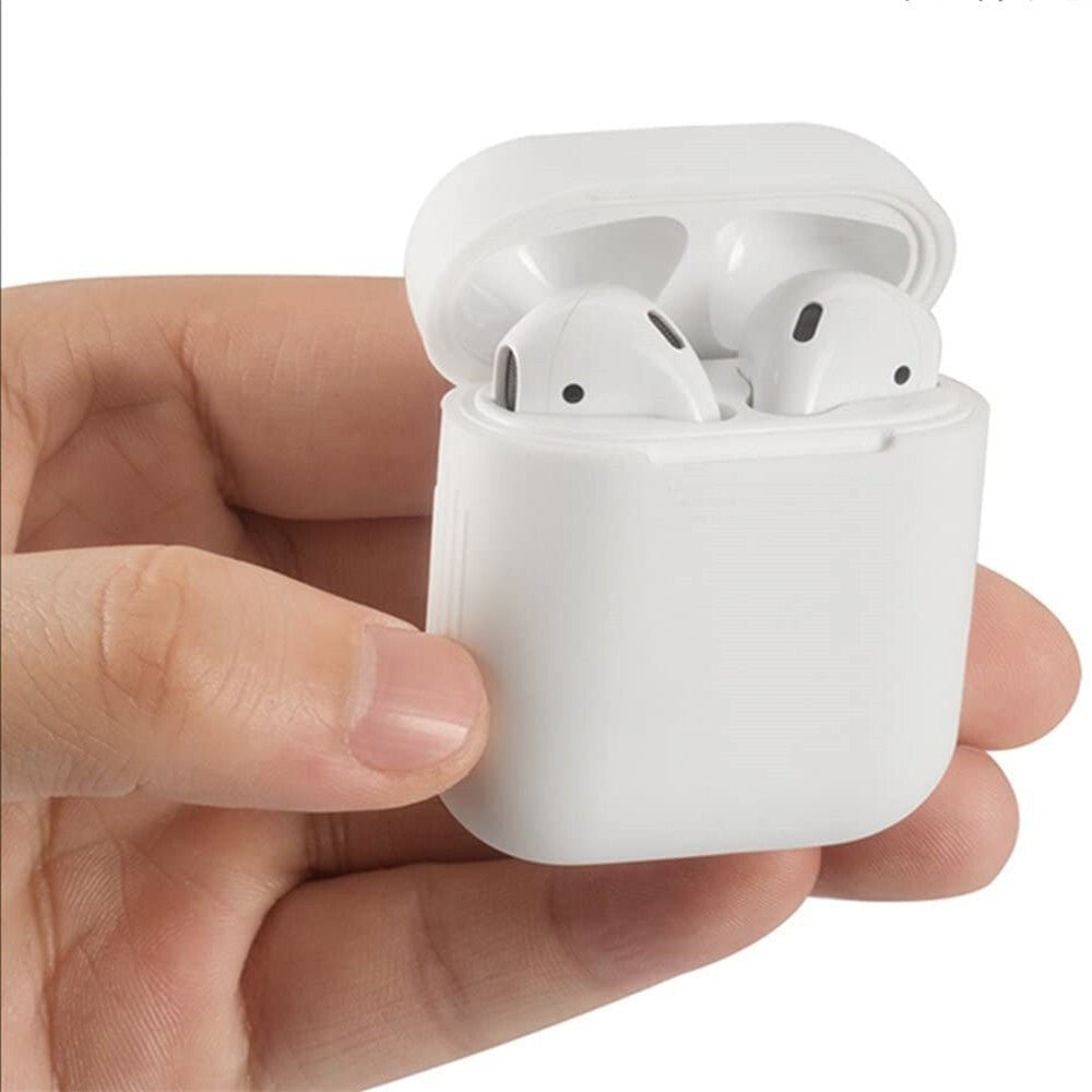 Apple Airpods Silicone Gel Case Shockproof Protective Cover Skin Case Airpods 1/2 (Orange)
