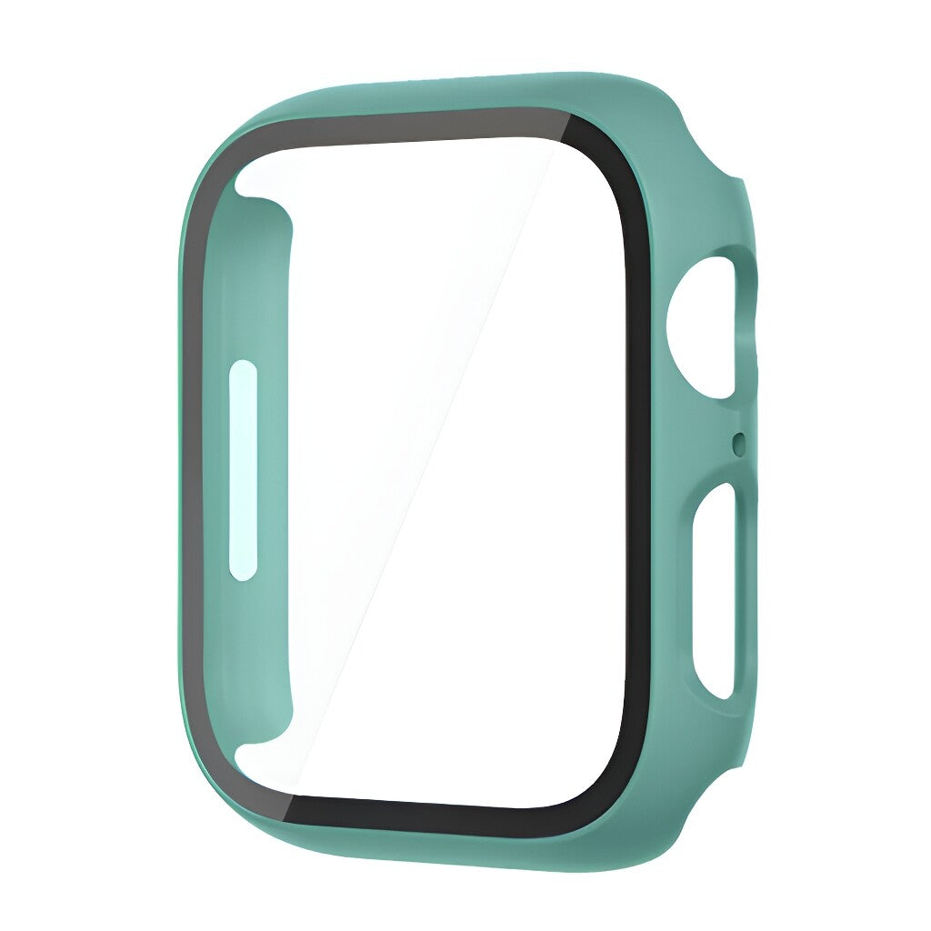 Apple Watch Series 9 8 7 6 5 4 3 Bumper Case Full Coverage Tempered Glass (41mm)