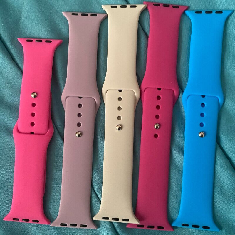Apple Watch iWatch Silicone Band Strap Series 9/8/7/6/5/4/3/2/1 42/44/45/49mm (Blue)