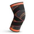 Weaving Knee Brace Breathable Sleeve Support For Gym Jogging Sports (Orange)
