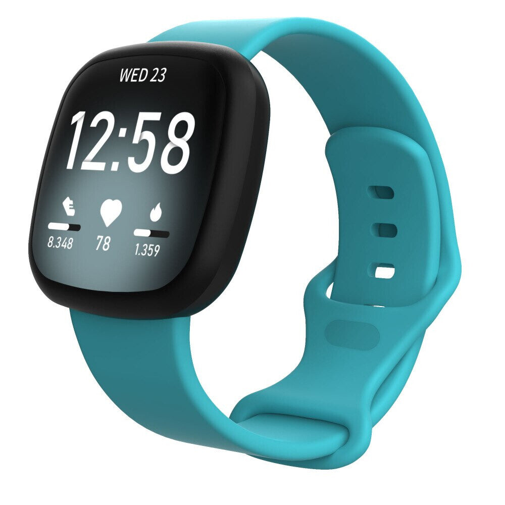 Silicone Replacement Strap Band For Fitbit Versa 3 (Rose Gold)