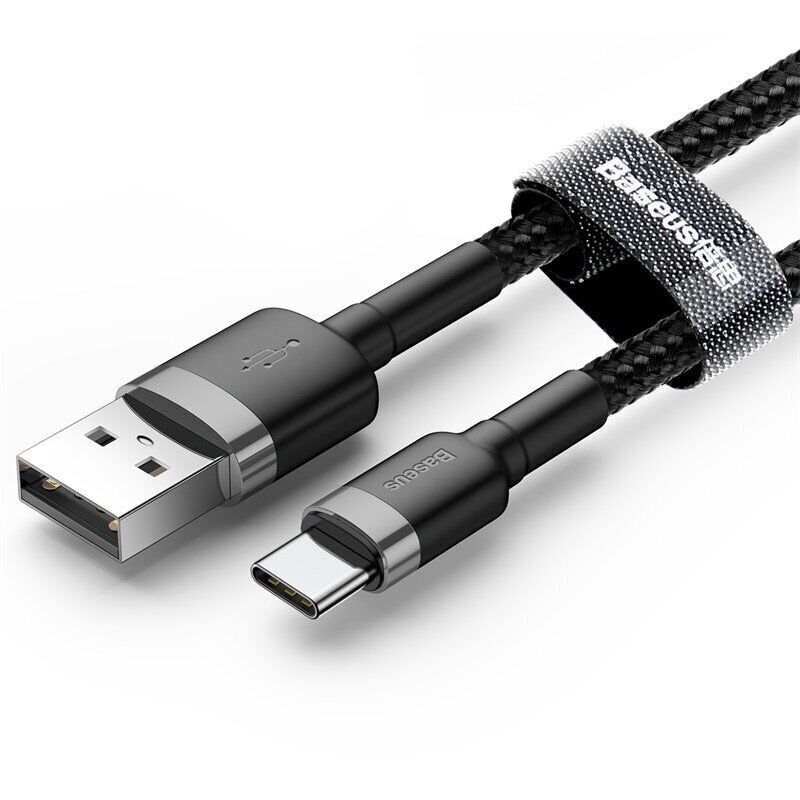 Baseus USB To Type-C Charging Cable Charger Data Cord Cafule Series For Samsung Pixel Switch iPhone 15 (0.5m)