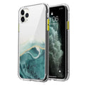 Marble Shockproof Clear Case Glitter Bling Cover for iPhone 14 Pro