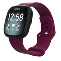 Silicone Replacement Strap Band For Fitbit Versa 3 (Wine Red)