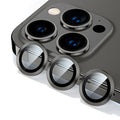Metal Ring Tempered Glass Camera Lens Protector For iPhone 12