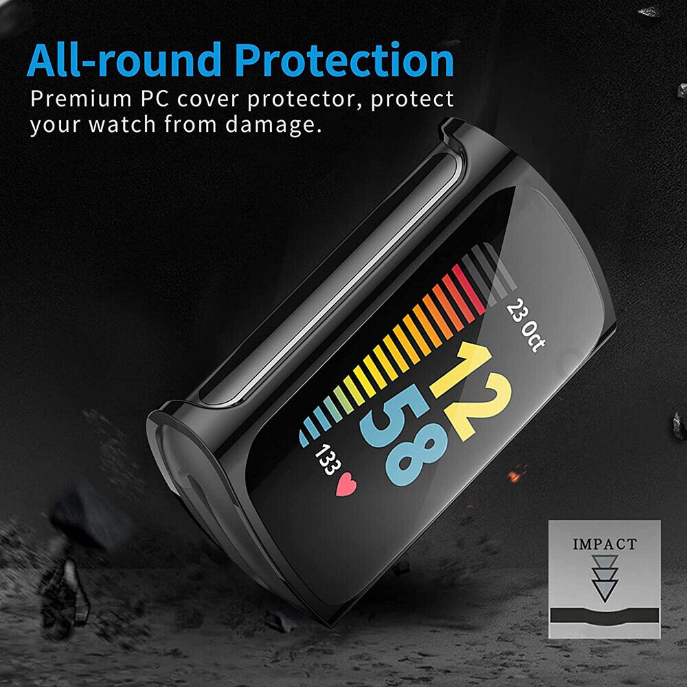 Fitbit Charge 3 / 4 TPU Full Protection Screen Protector Shockproof Cover Case