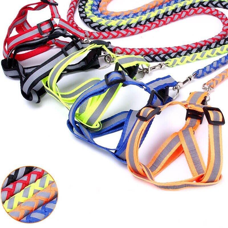 Padded Handle Outdoor Dog Leash Lead For Pets Puppy Cat (Yellow, 1m)