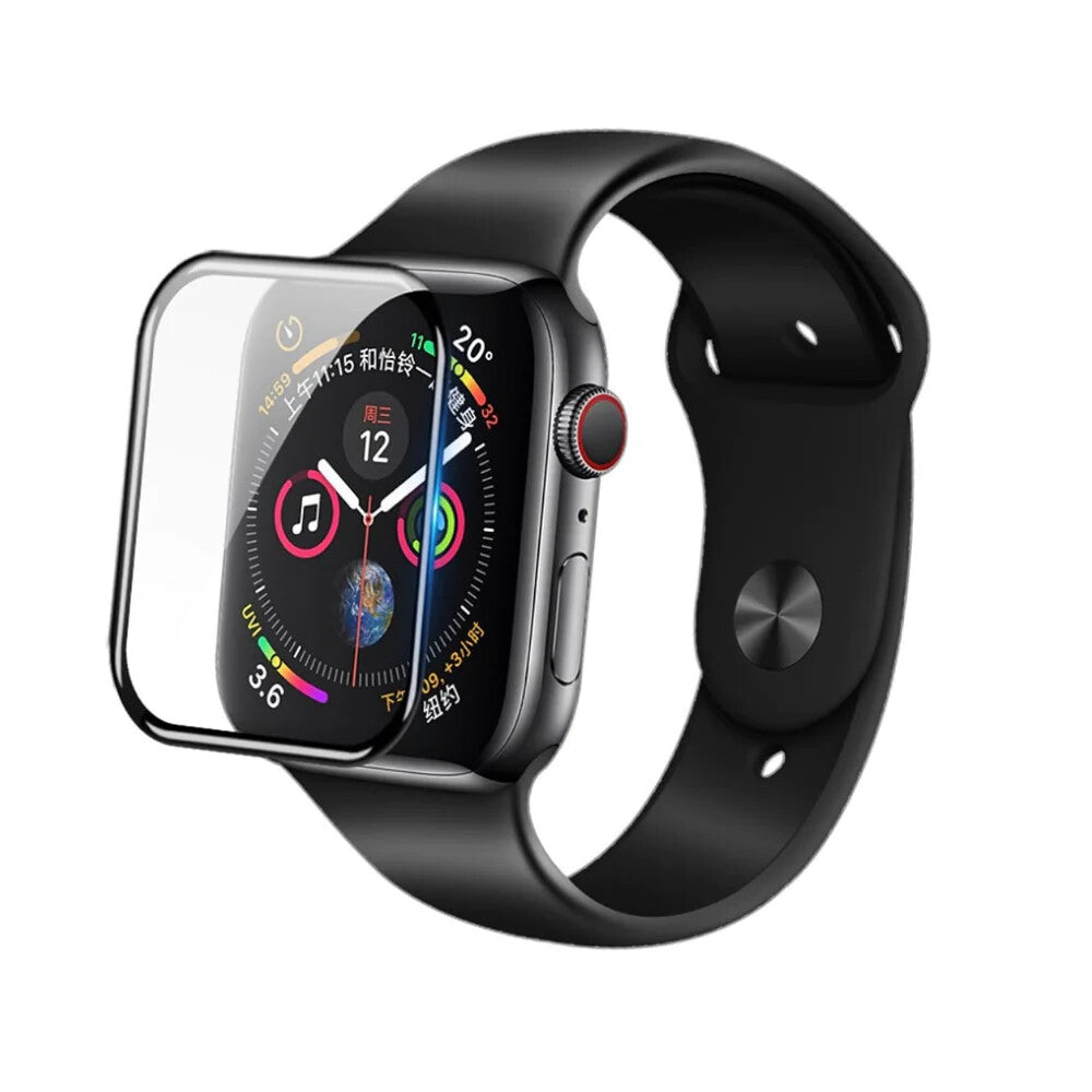Apple Watch Clear Tempered Glass Screen Protector For Series Ultra 9 8 7 6 5 4 3 SE 9H Hardness, Anti-Fingerprint (42mm)
