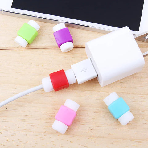 USB Data Cable Cover Cord Protector For Apple iPhone Samsung