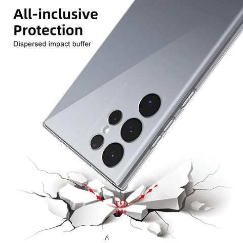 Samsung Galaxy S24 Ultra Transparent Clear Bumper Case Transparent Cover