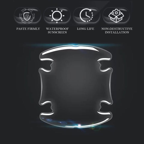 x4 Invisible Car Door Handle Film Protective Nail Scratch Transparent Protector