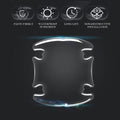 x4 Invisible Car Door Handle Film Protective Nail Scratch Transparent Protector