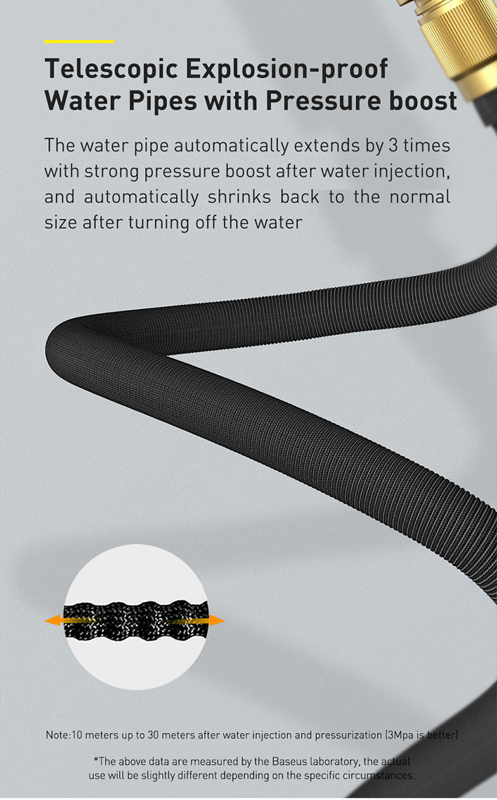 Baseus Clean Guard Nozzle Garden Hose Gun, Spray Gun Garden Hose Nozzle, High Pressure Car Wash Foam Gun Water Washer Cleaner Lance Sprayer Adjustable Water Flow