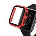 Apple Watch Series 9 8 7 6 5 4 3 Bumper Case Full Coverage Tempered Glass (45mm)