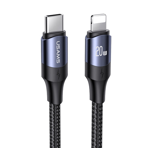 USAMS USB Type C To PD 20W Fast Charging Charger Cable Data Cord For iPhone