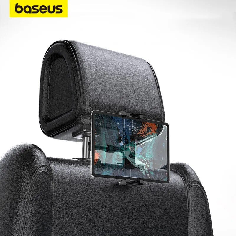 Baseus Car Back Seat Headrest 360Â° Mount Phone And Tablet Holder (Red)
