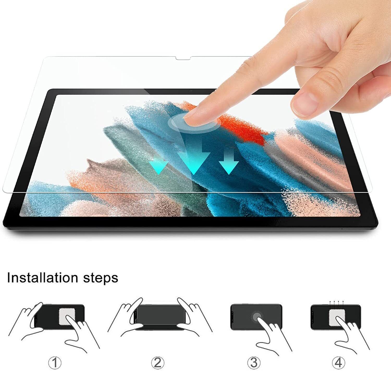 Nuglas Samsung Galaxy Tab A 8.0 (2017) Clear Tempered Glass Screen Protector