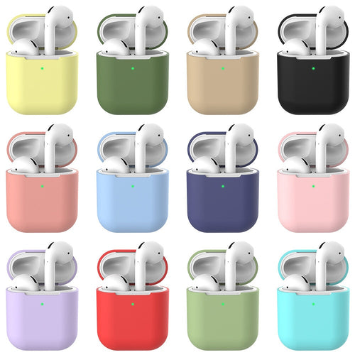 Apple Airpods Silicone Gel Case Shockproof Protective Cover Skin Case Airpods Pro (White)