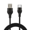 USB to Type C Braided Cable (2m, Black)