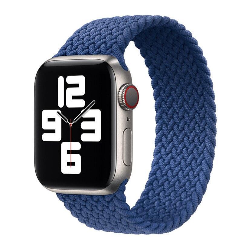 Apple Watch Braided Fabric Solo Loop Band Strap 42/44/45/49mm (160mm)