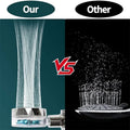 Propeller Handheld Turbo Hydro Jet Shower Head Soft Rainfall Sprayer Large Hand Shower