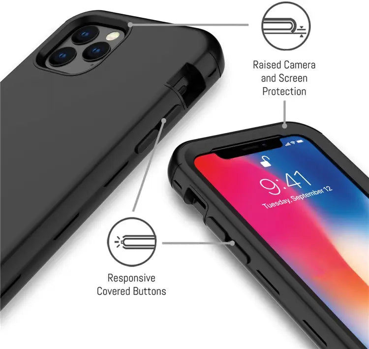 Hybrid Shockproof Heavy Duty Hard Cover for iPhone 12 Pro Max