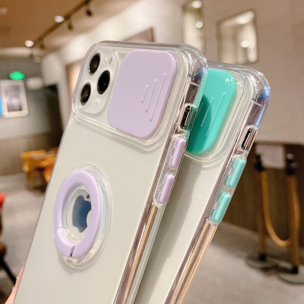 Camera Slide Protection Case On For iPhone 13