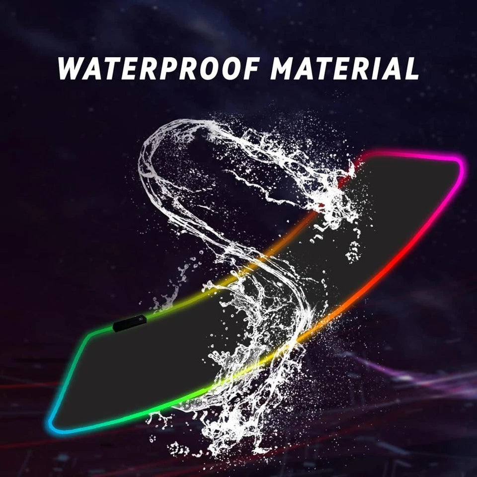 RGB Gaming Mouse Pad, Extended Desk Mat 35x25x4cm