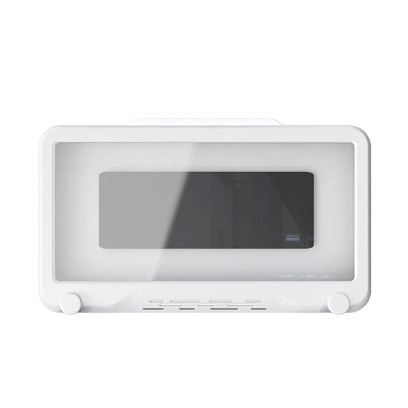 Universal Waterproof Phone Case Bathroom Shower Phone Holder Wall Mounted AU (White)