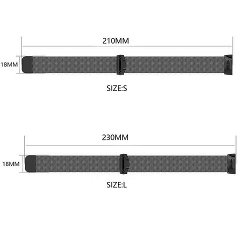 Milanese Magnetic Replacement Strap Metal Band For Fitbit Charge 2