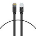 Baseus Cat 6 Ethernet Cable Flat High Speed Internet & Network Cable, RJ45 Connectors,Professional LAN Cable Shielded For Modem Router PC Computer Office (8m, Black)