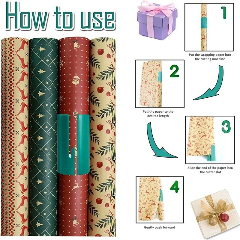 Wrapping Paper Cutter With Upgraded Sharper Blade Sliding Paper Cutter Craft