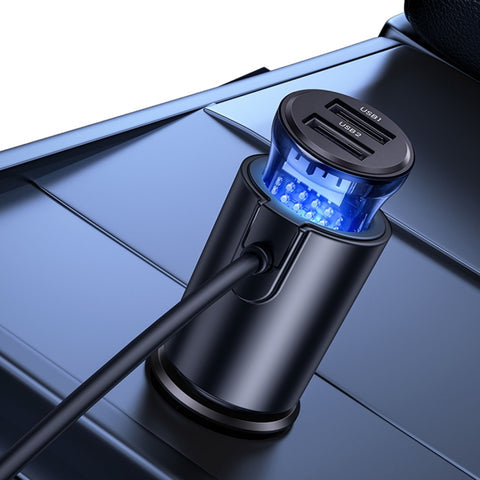 USAMS 156W Fast Charging Multi QC3.0 USB Back Seat Adapter 4 Ports Extension