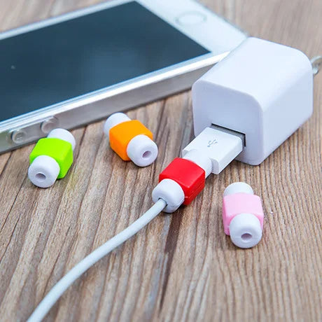 USB Data Cable Cover Cord Protector For Apple iPhone Samsung