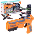 Airplane Launcher Toy Catapult Aircraft Plane Gun Outside Water Gun Toys (Orange)