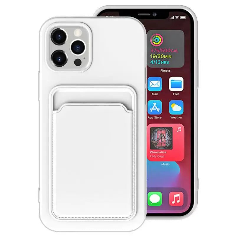Case Silicone Wallet Card Holder Cover for iPhone 8/SE2/SE3