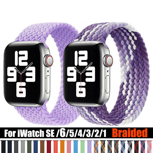 Apple Watch Braided Fabric Solo Loop Band Strap 42/44/45/49mm (136mm)