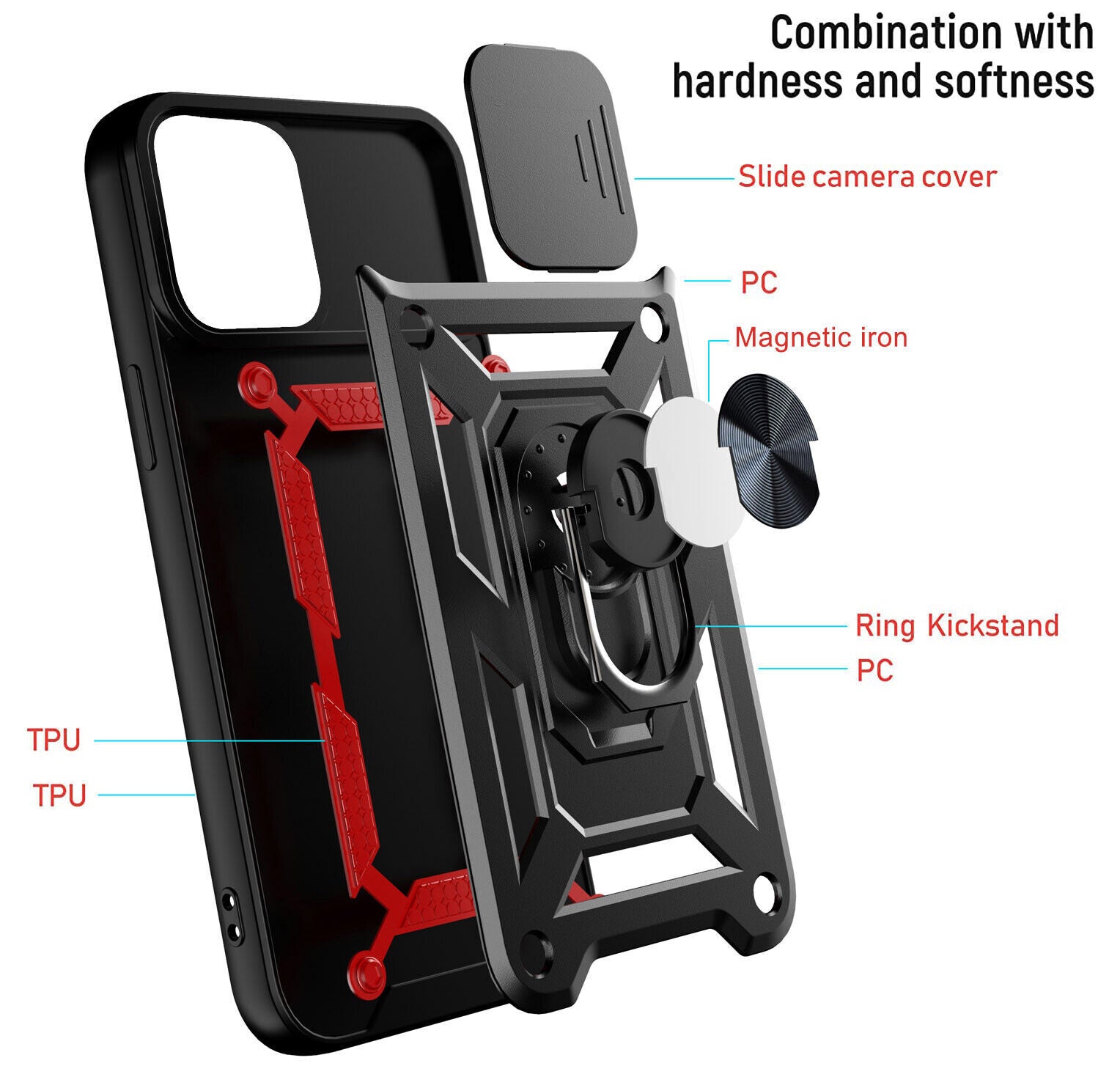 Lens Protector Shockproof Ring Case Cover For iPhone 11