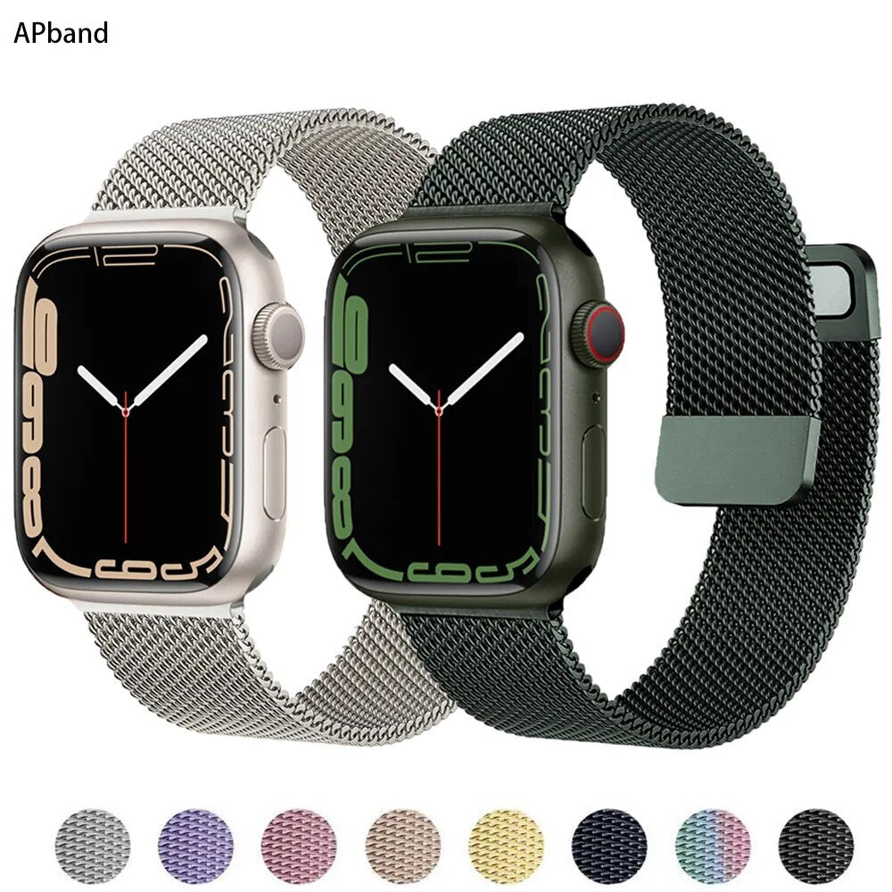 For Apple Watch Band Series Ultra 9 8 7 6 5 4 3 SE Stainless Steel Strap 42/44/45/49mm