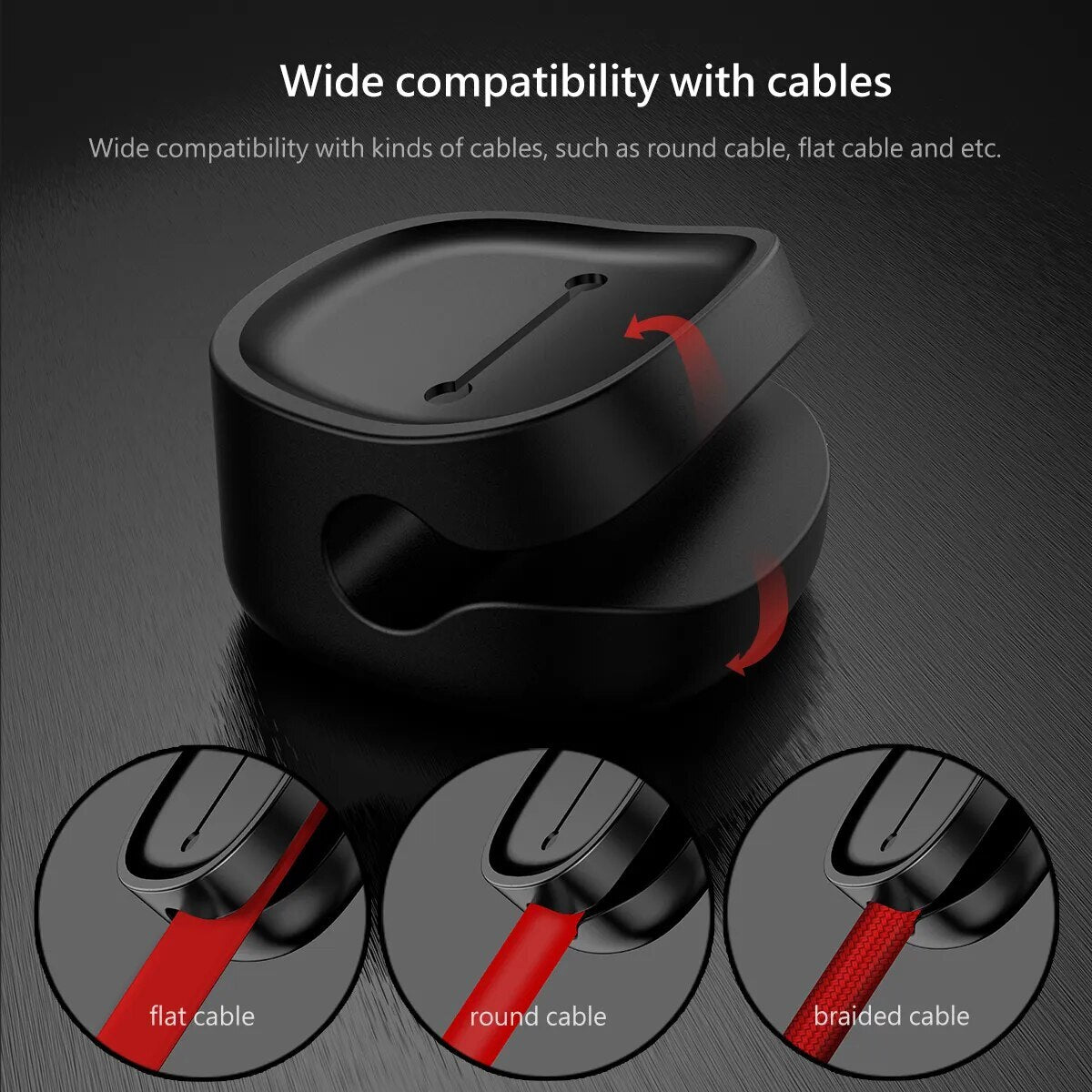 Baseus Peas Magnetic Cable Clip Organiser Clamp Charger Wire Holder