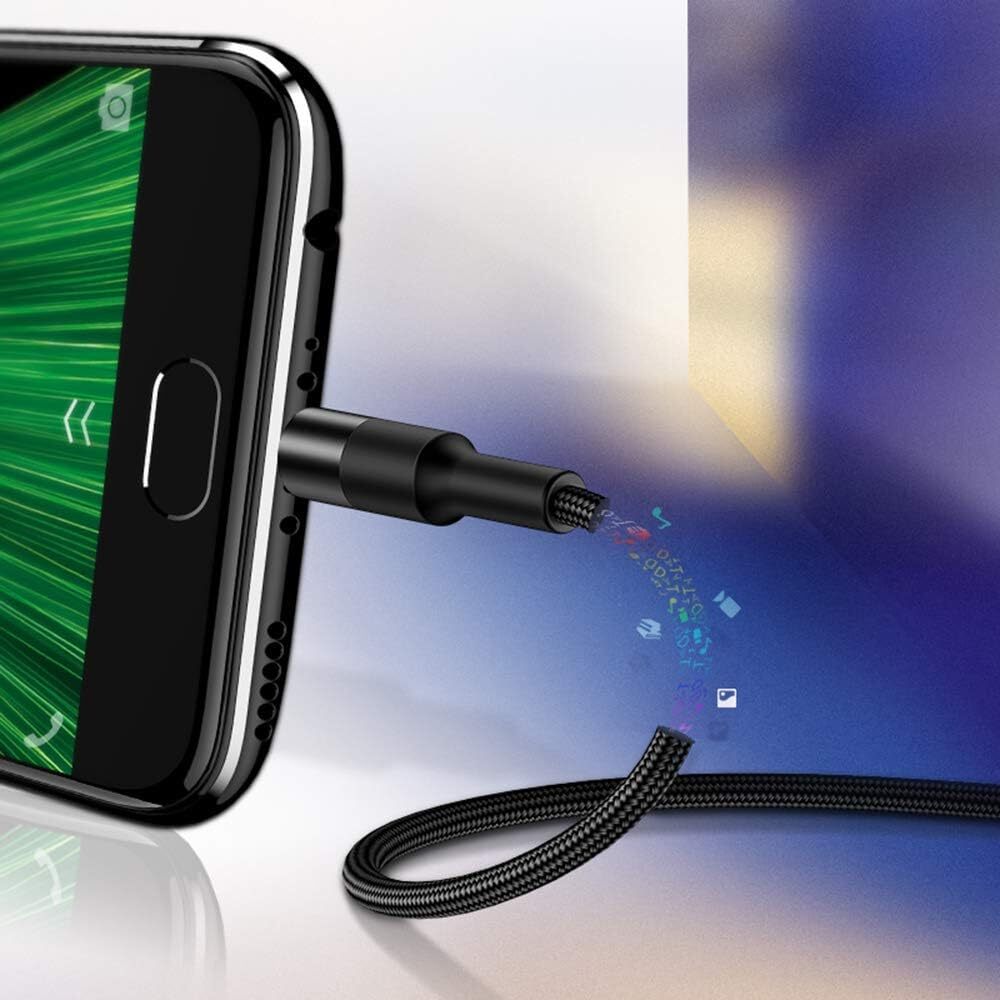 USAMS USB To Micro-USB Charger Cable 3A Fast Charging Data Cord For Android Samsung